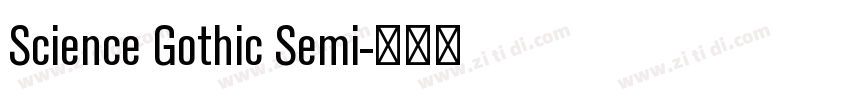 Science Gothic Semi字体转换